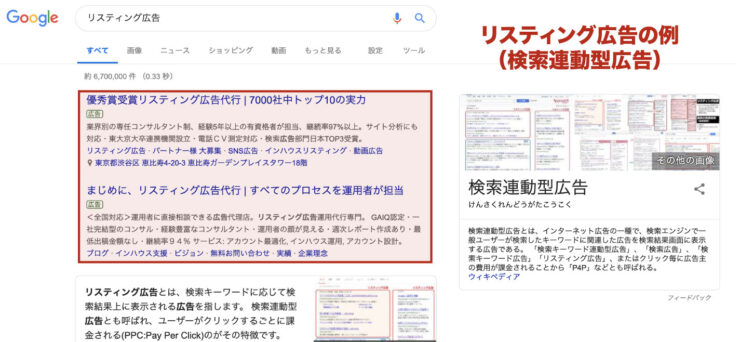 リスティング広告